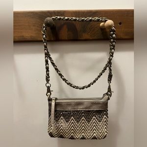 Big Buddha purse with removable wristlet and cross body strap
